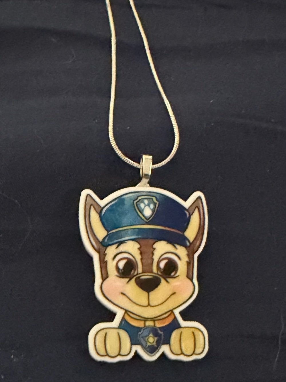 Blue Dog Character Pendant Necklace for Pets Fans